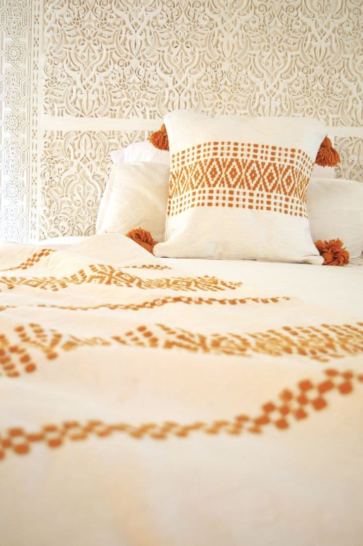 Couvre-lit traditionnel marocain